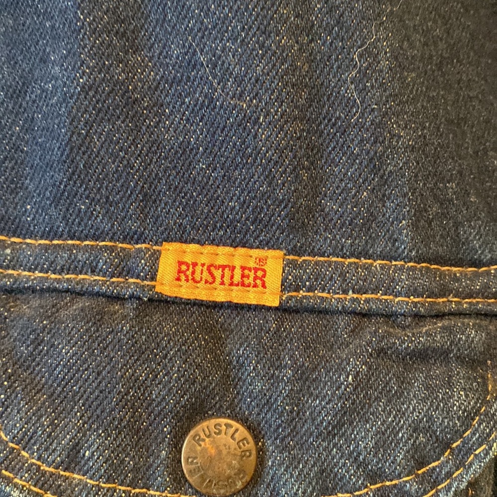 LIKE NEW VINTAGE RUSTLER DENIM JACKET - Picture 11 of 12